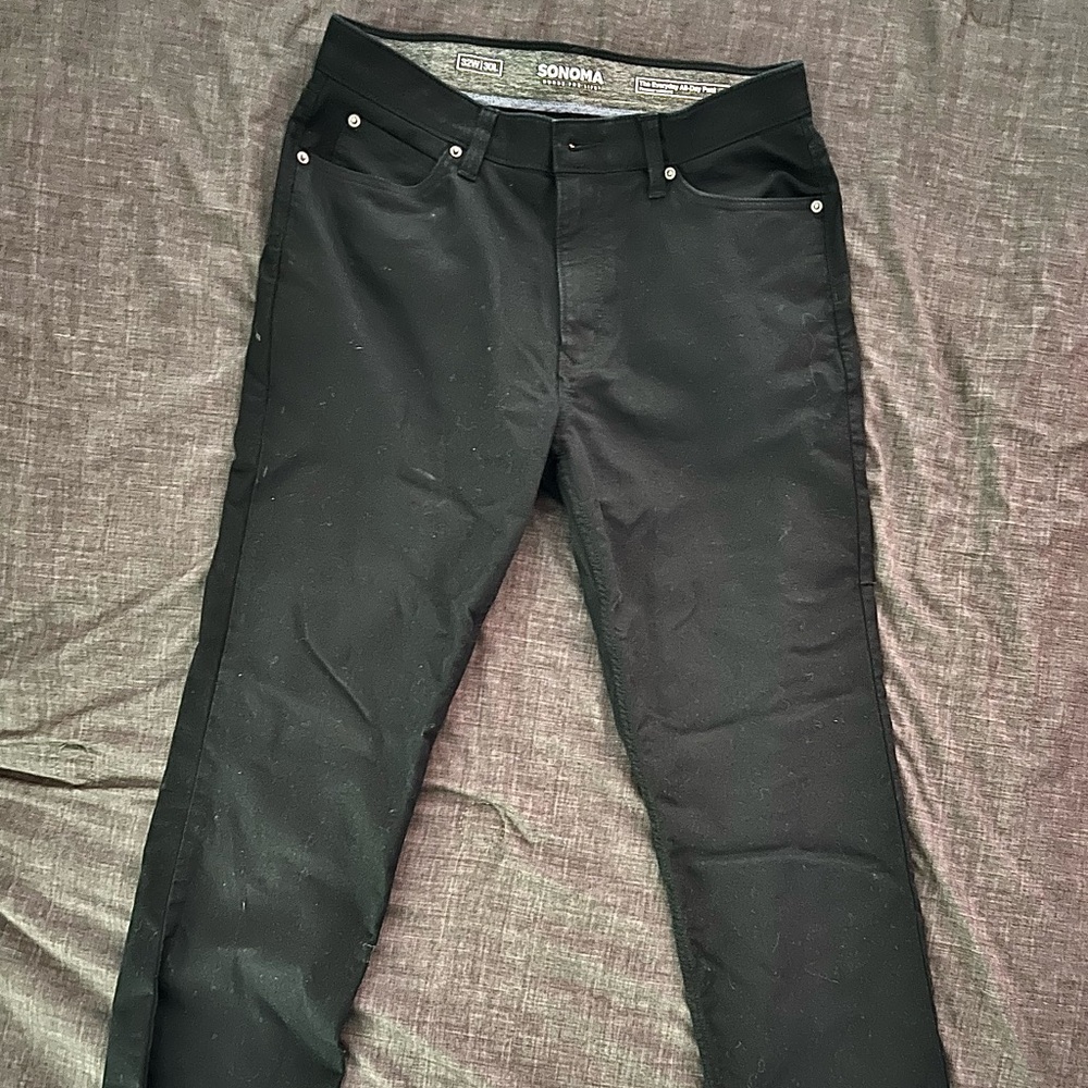 Black Sonoma straight fit pants